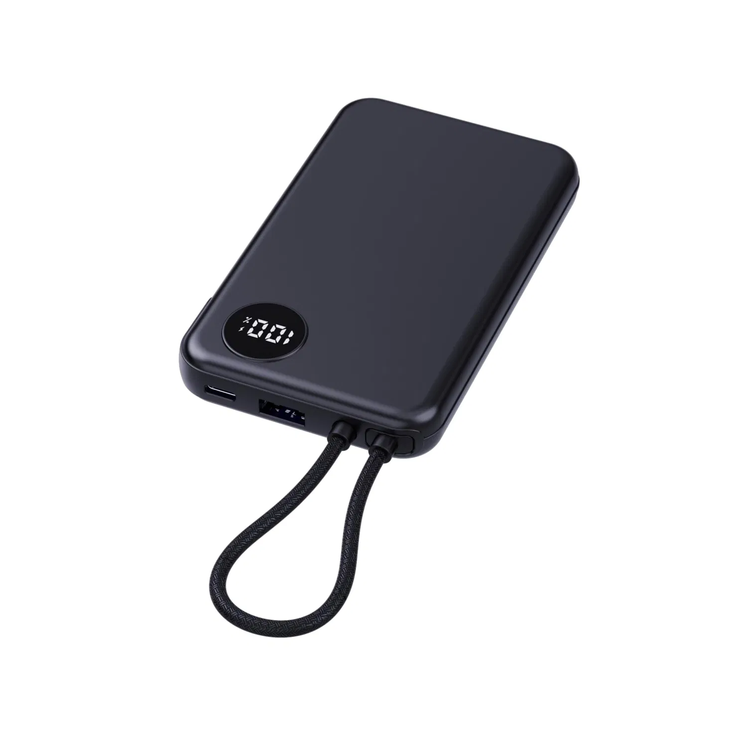 2023 최신 휴대용 디스플레이 전원 은행 충전기 10000mAh 유형 C/조명 Pd22.5W 충전 전원 은행